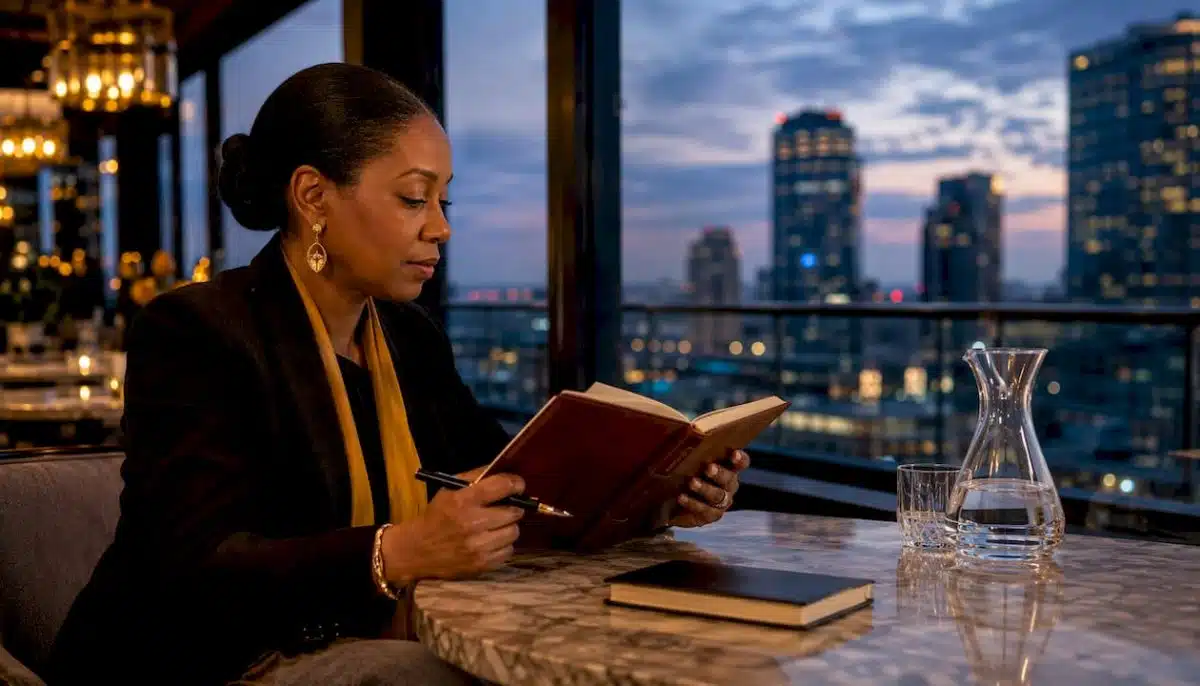 Woman planning philanthropic luxury travel